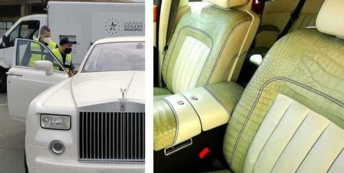 Rolls-Royce с салоном из кожи крокодила конфискован итальянской таможней